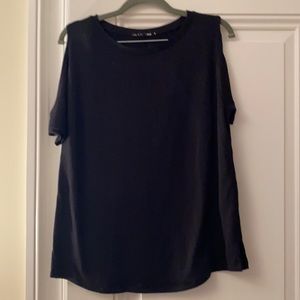 Rag and Bone black cold shoulder tee